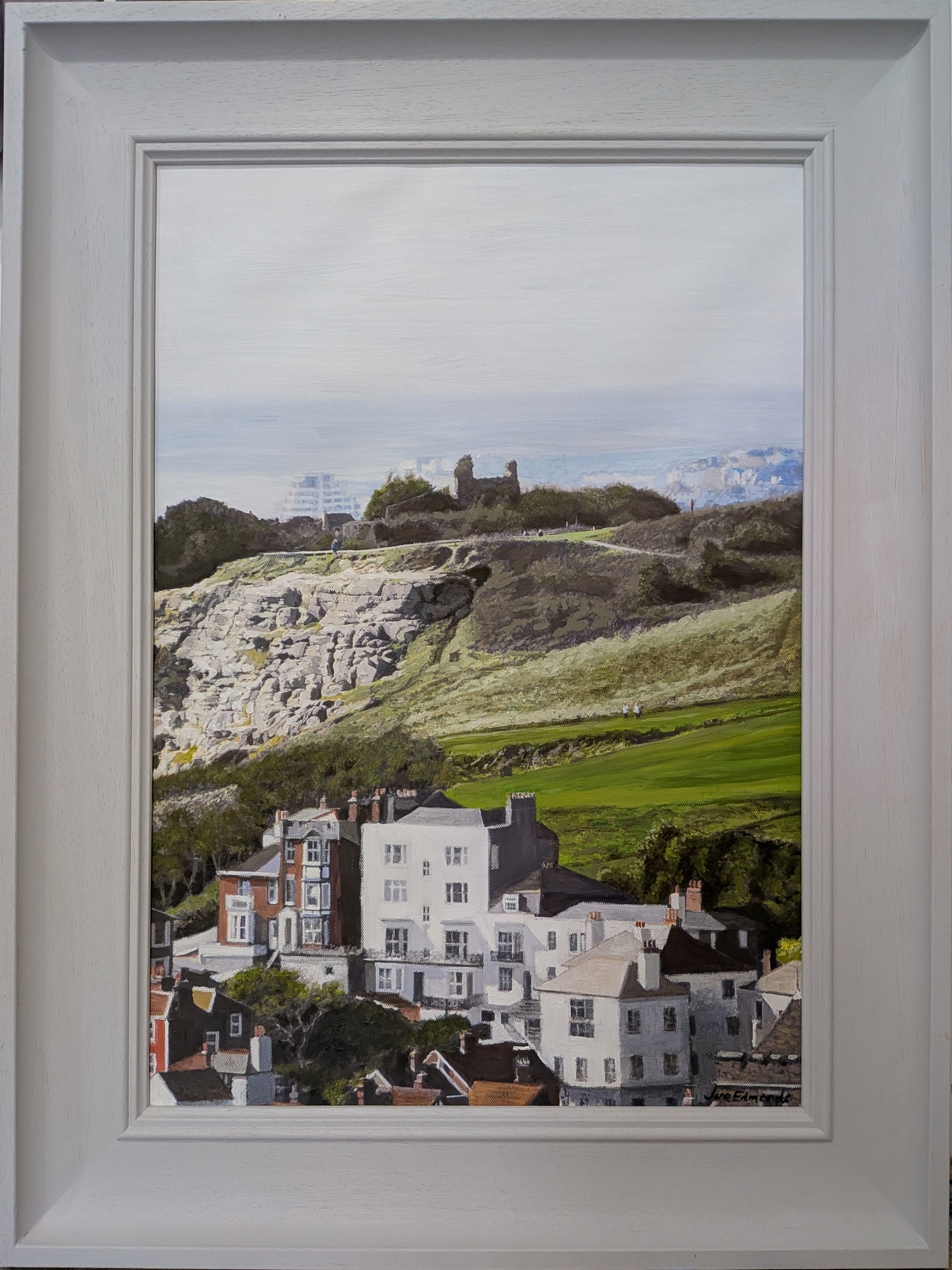 New West Hill Hastings long View with castle.