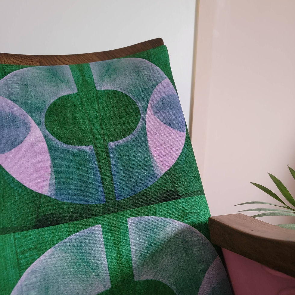 Thumbnail: Set of two vintage cinema seats in Boucle velvet