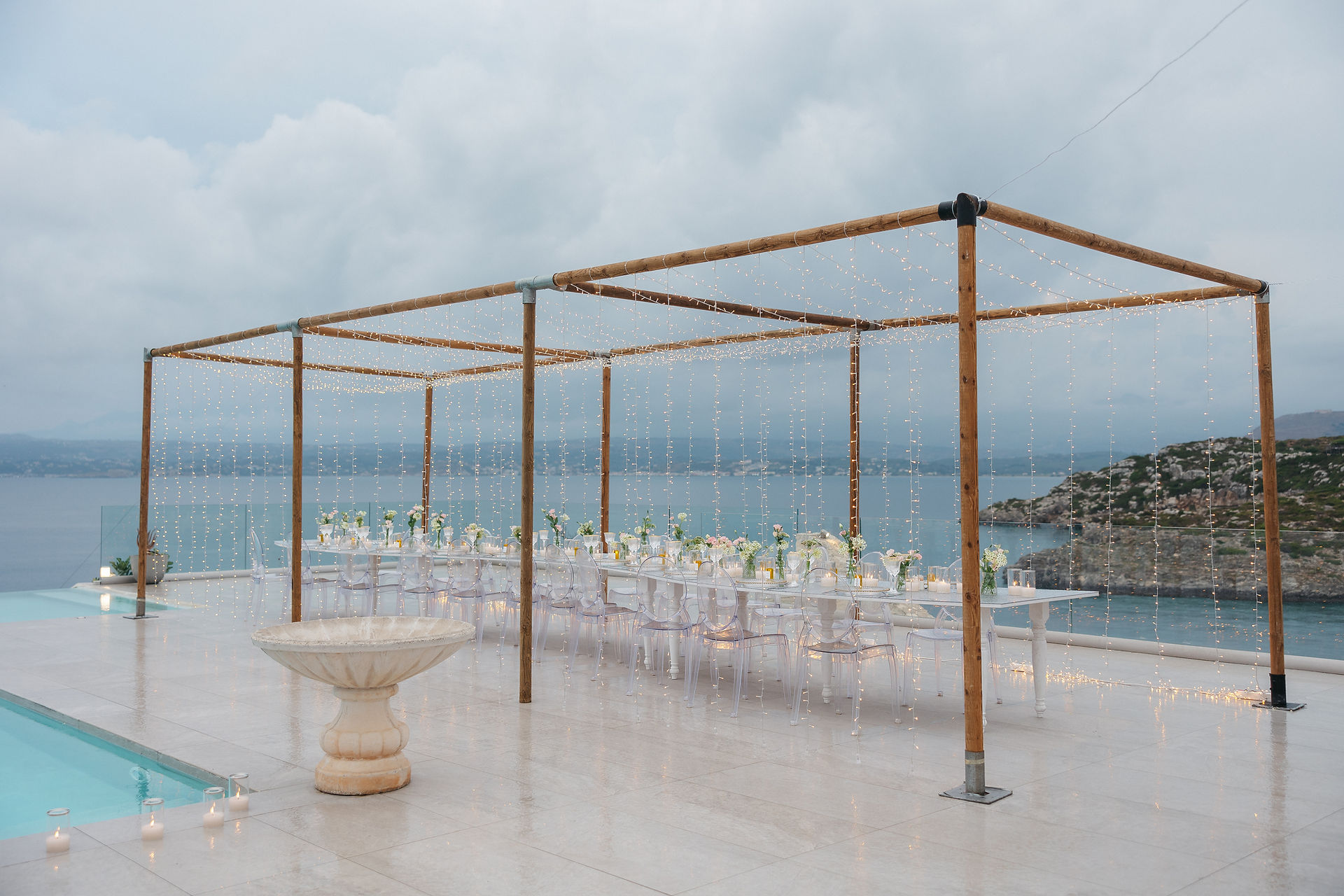wedding table setup