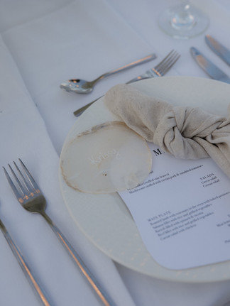 wedding menu & place card
