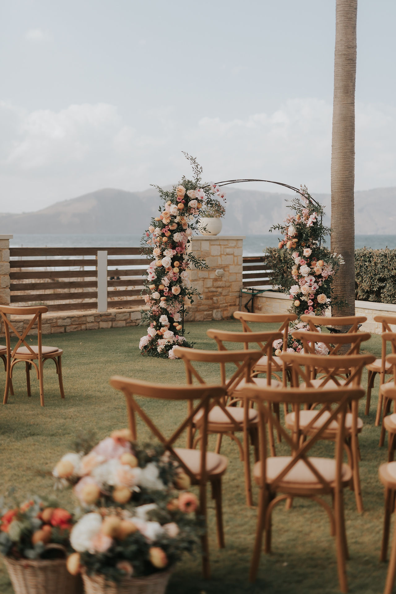 wedding ceremony setup