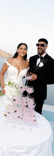 pink champagne tower