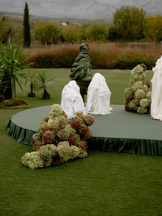 wedding ceremony setup