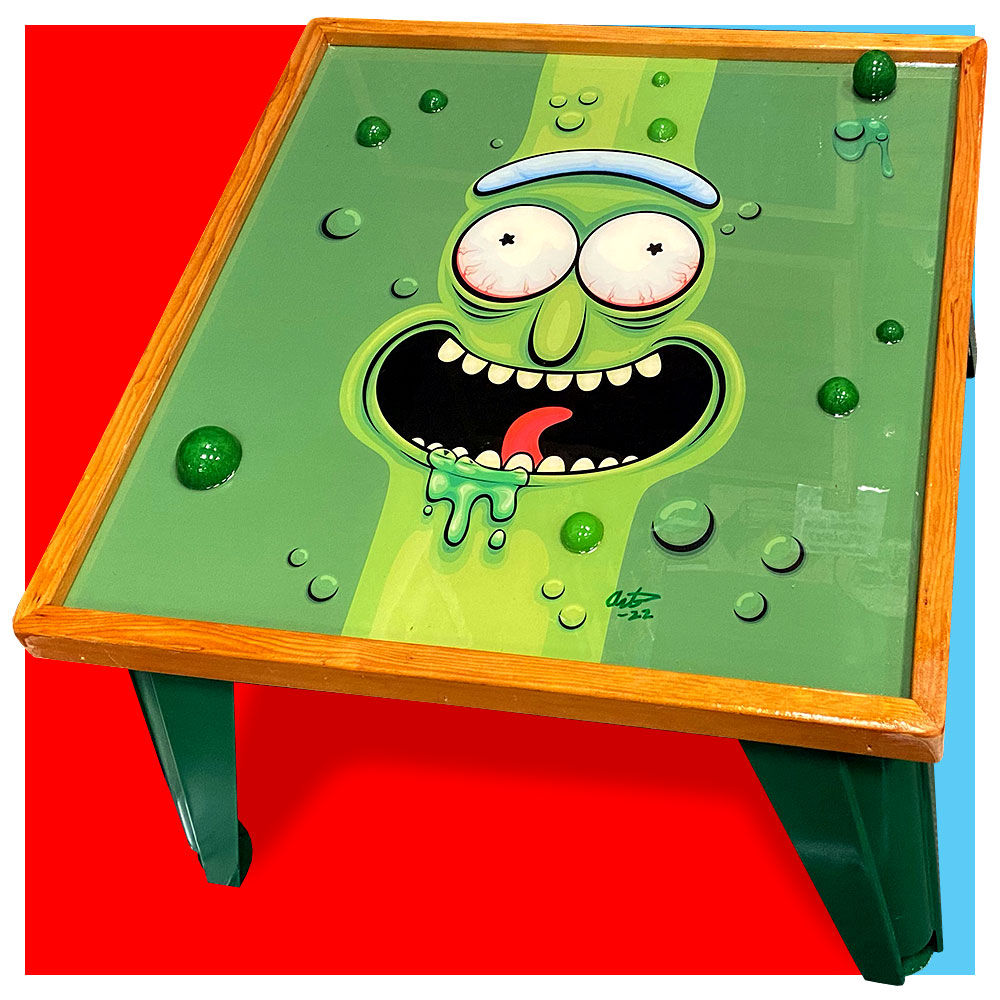 Pickle Rick Coffee Table.