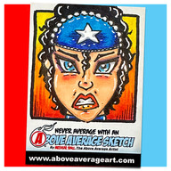 American Maid Above Average  Sketch Card