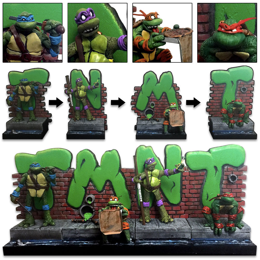 Teenage Mutant Ninja Turtle 4 part maquette
