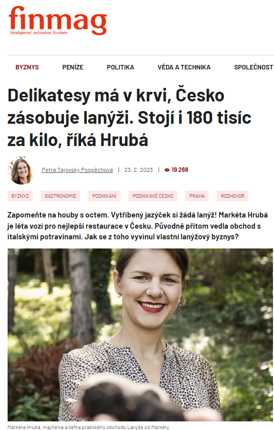NAPSALI O NÁS: online FINMAG.CZ 23.02.2023