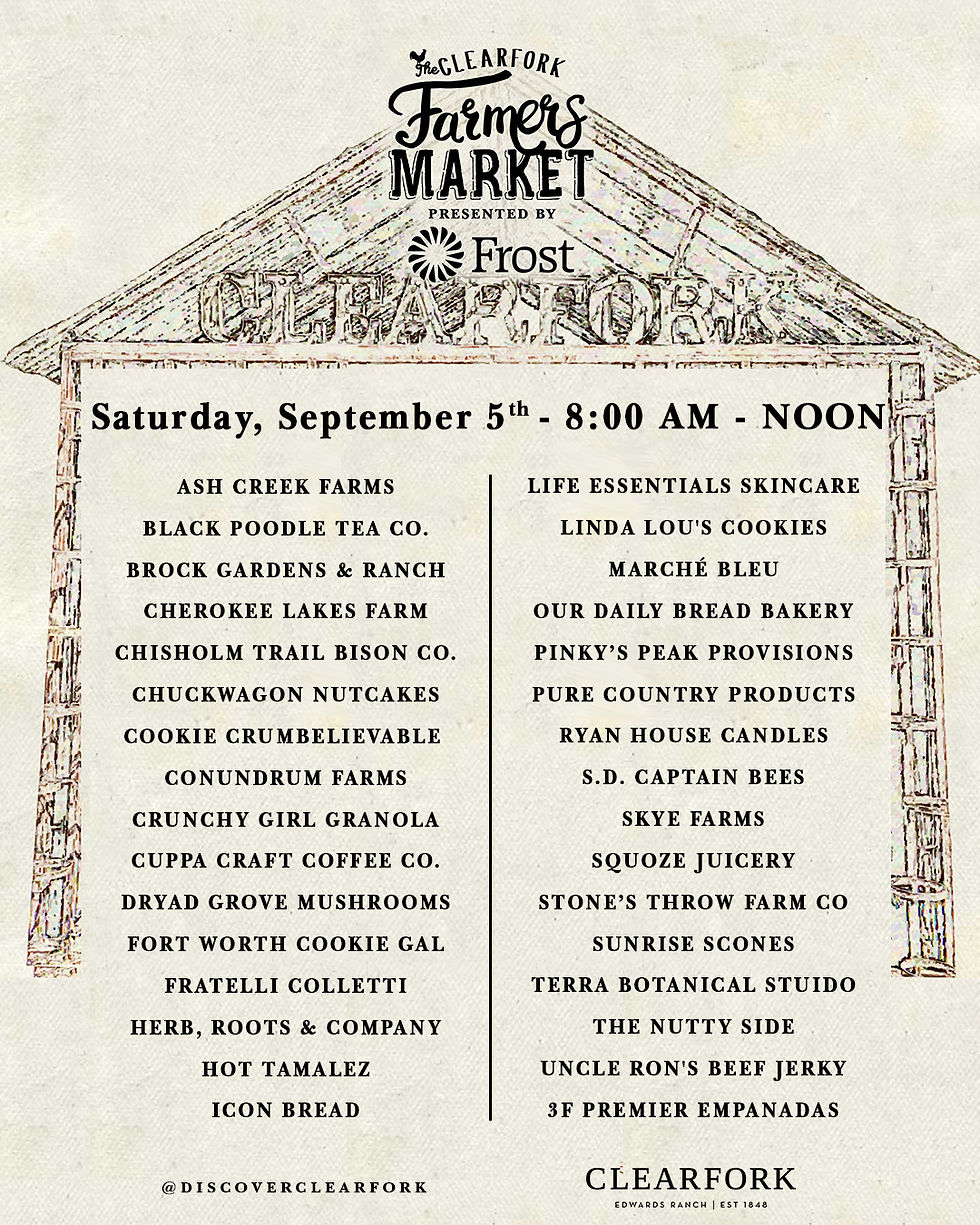 Discover The Clearfork Farmers Market: Your Go-To Destination in Fort Worth!