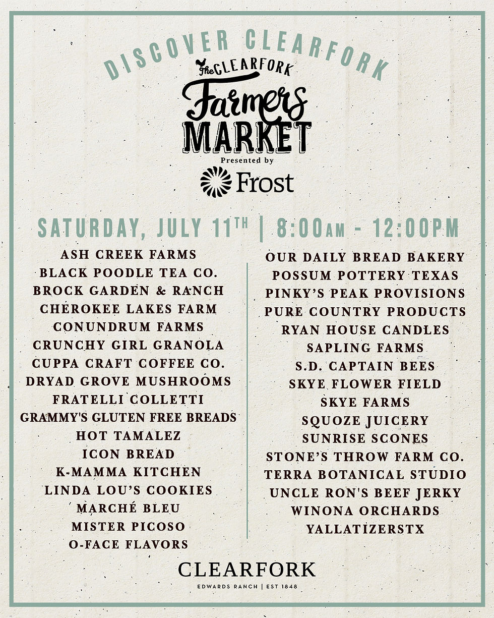 Discover The Clearfork Farmers Market: Your Go-To Destination in Fort Worth!