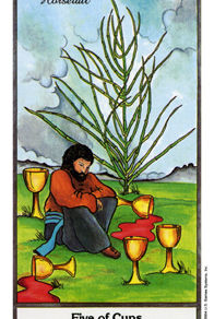 【藥草塔羅】聖杯5-馬尾草(Equisetum arvense)天蠍座火星