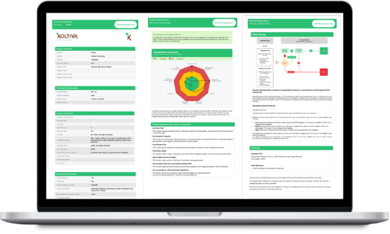 Compliance Management System interface displaying deforestation risk cases and verification workflows. - Koltiva.com