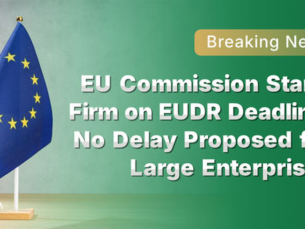 [Dernières Nouvelles] La Commission européenne maintient la date limite de l’EUDR : aucun report proposé pour les grandes entreprises