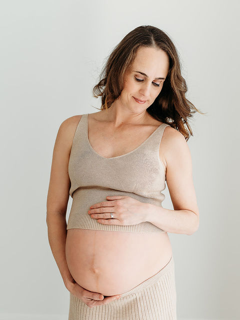 Natural maternity studio photography in Esher Surrey