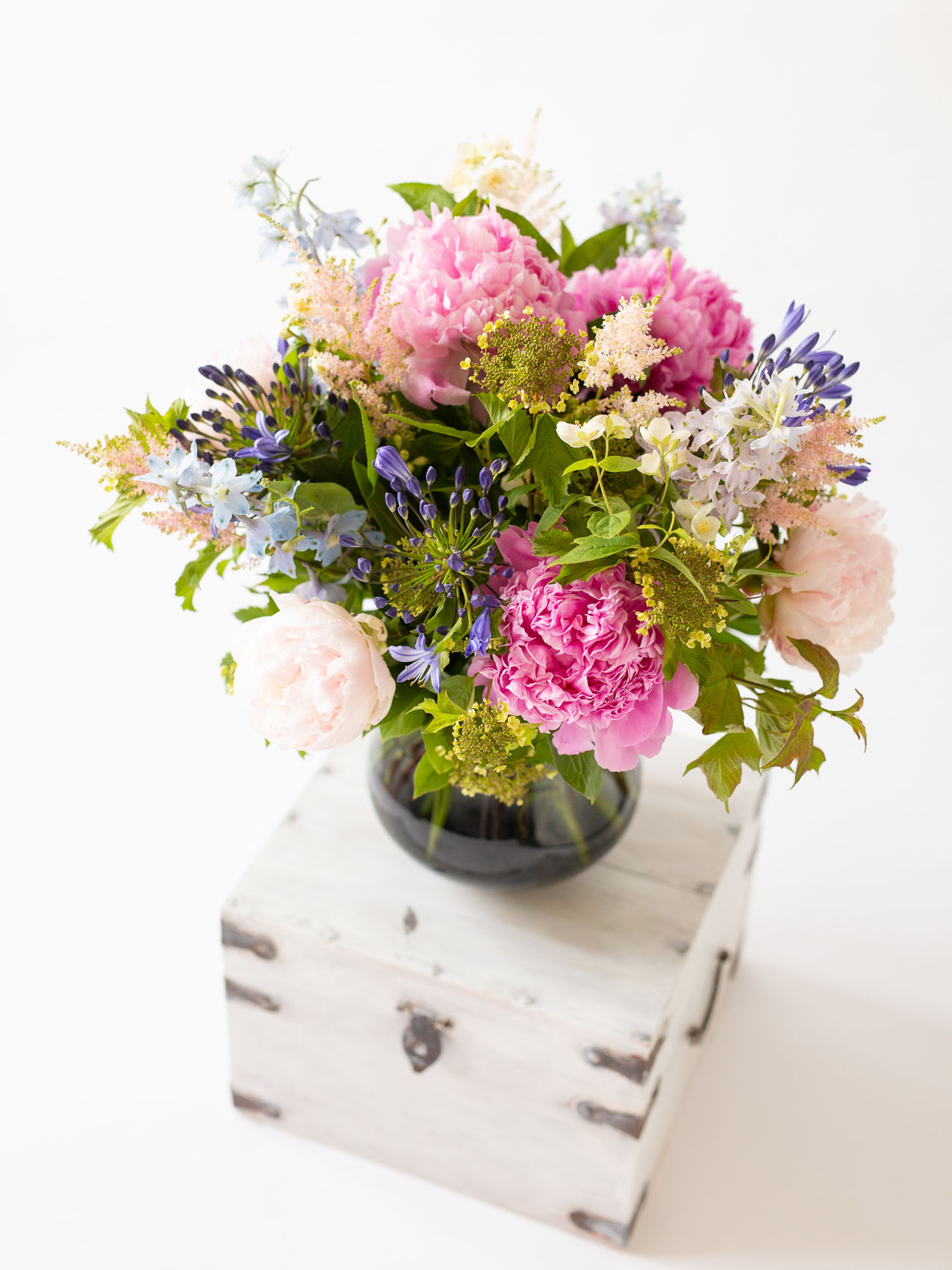 Order Our Summer Sky Pink Peony Bouquet for Same Day Delivery | Moonflower Florist Cobham Surrey