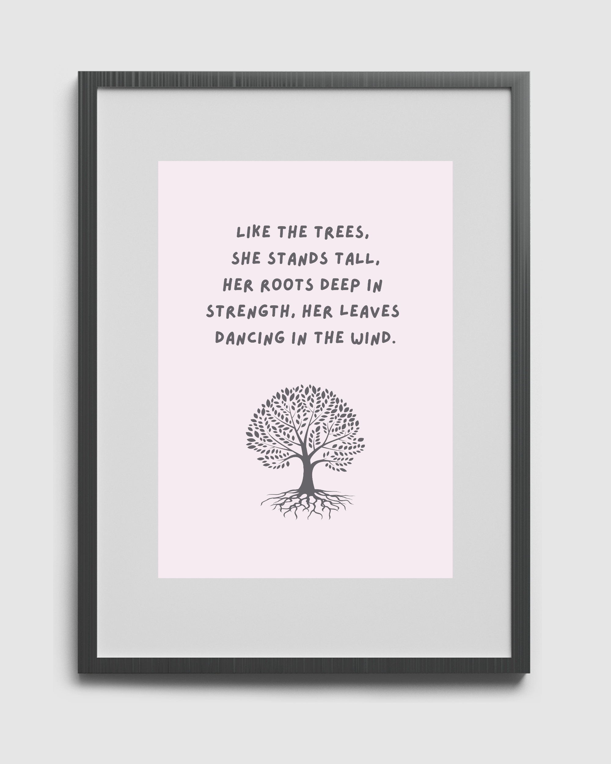 Botanical Affirmation Art Print | Nature-Inspired Wall Art