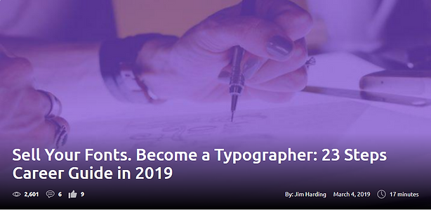 Sell Your Fonts. Become a Typographer: 23 Steps Career Guide in 2019