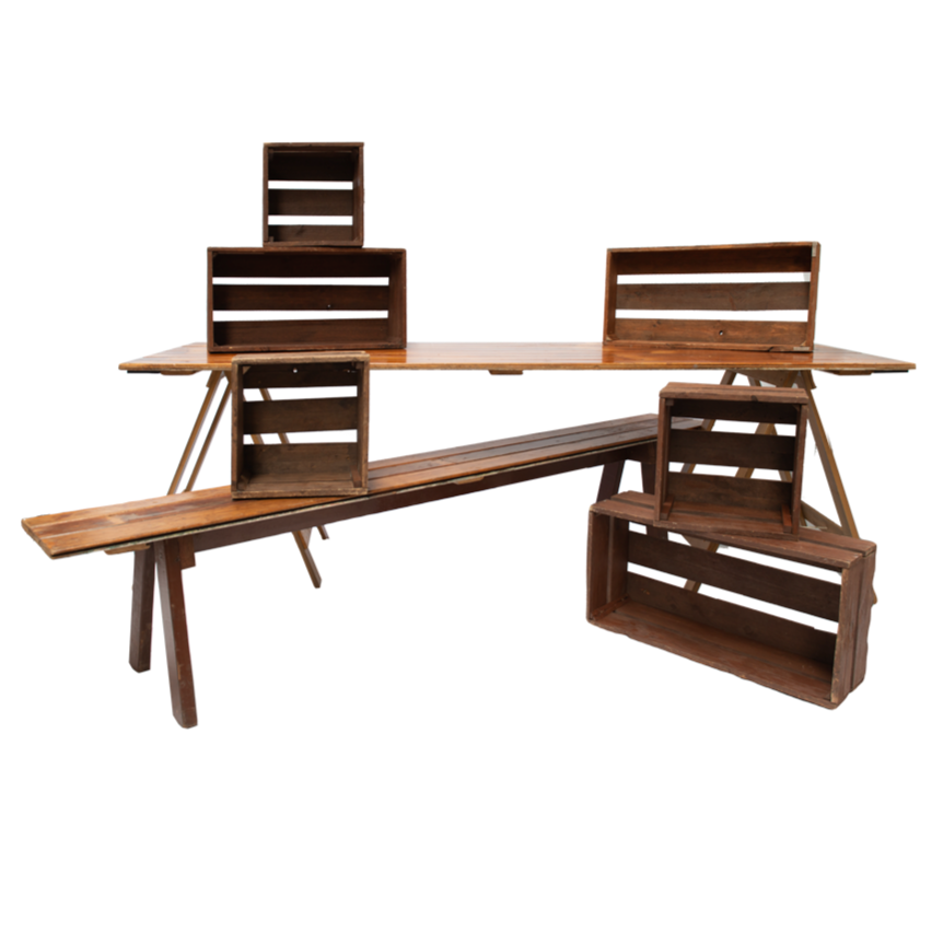 DIY Timber Trestle Bar