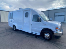 23FT Ford E-350 mobile medical clinic with wheelchair lift ready for sale, front angle