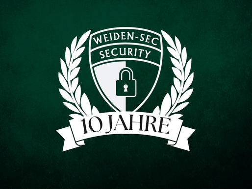 10 Jahre Weiden-Sec GmbH