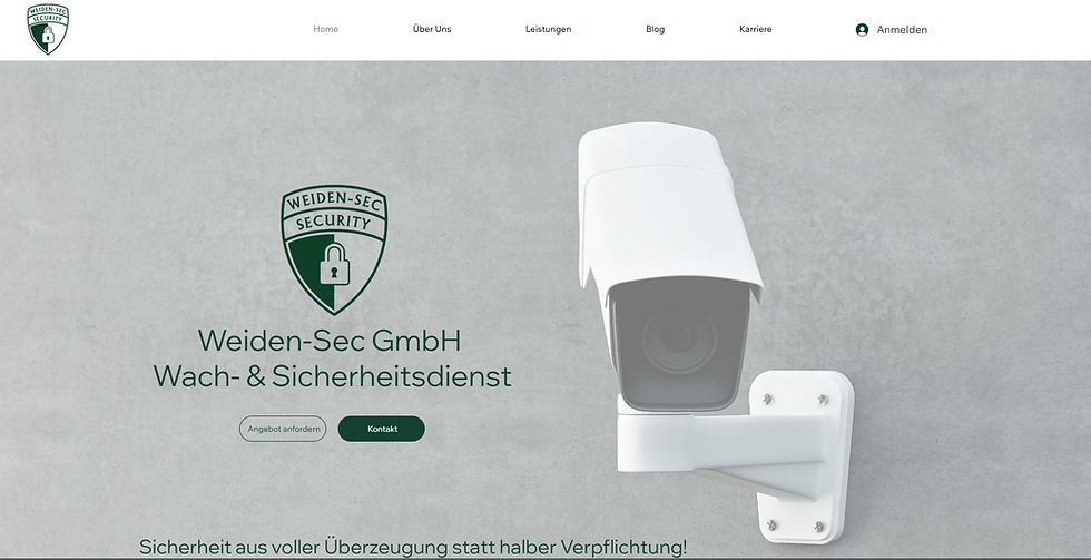 Weiden-Sec Website