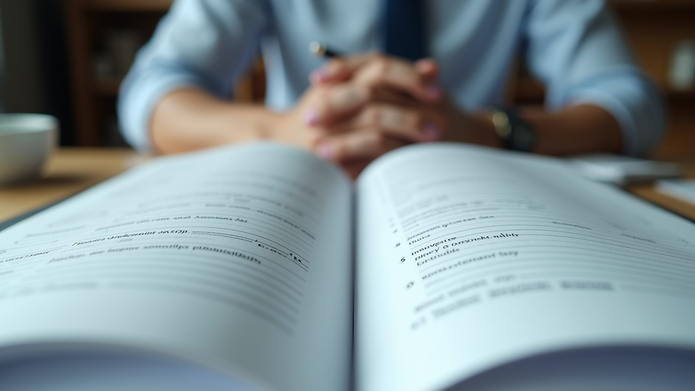 Close-up view of an open security logbook on a desk