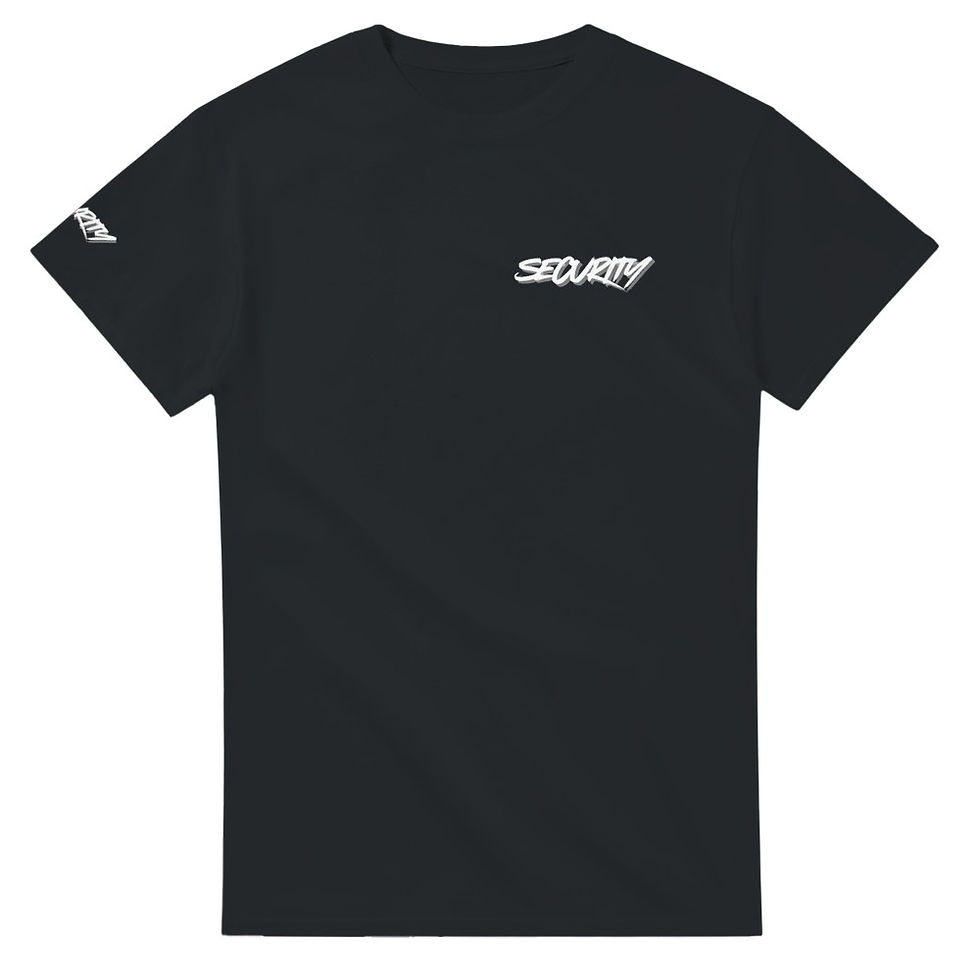 T Shirt mit Aufdruck Security Front