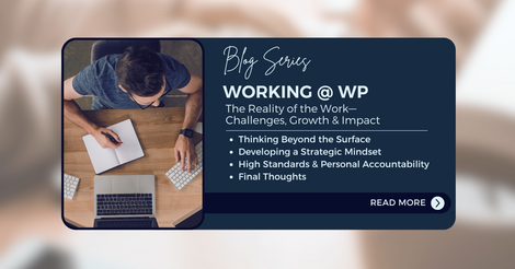 An overview of what is covered in the article, "Working @ WP: The Reality of the Work—Challenges, Growth & Impact"