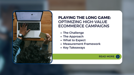 An overview of what is covered in the article, "Playing the Long Game: Optimizing High-Value Ecommerce Campaigns"