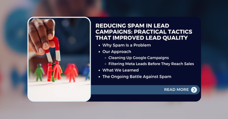 An overview of what is covered in the article, "Reducing Spam in Lead Campaigns: Practical Tactics That Improved Lead Quality"