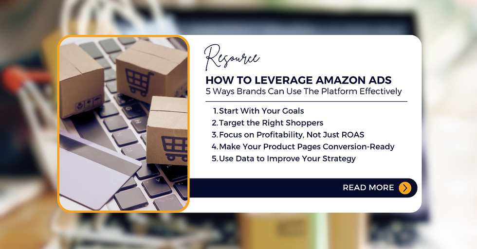 An overview of what is covered in the article, "How To Leverage Amazon Ads"