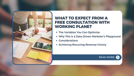 An overview of what is covered in the article, "What to Expect From a Free Consultation With Working Planet"