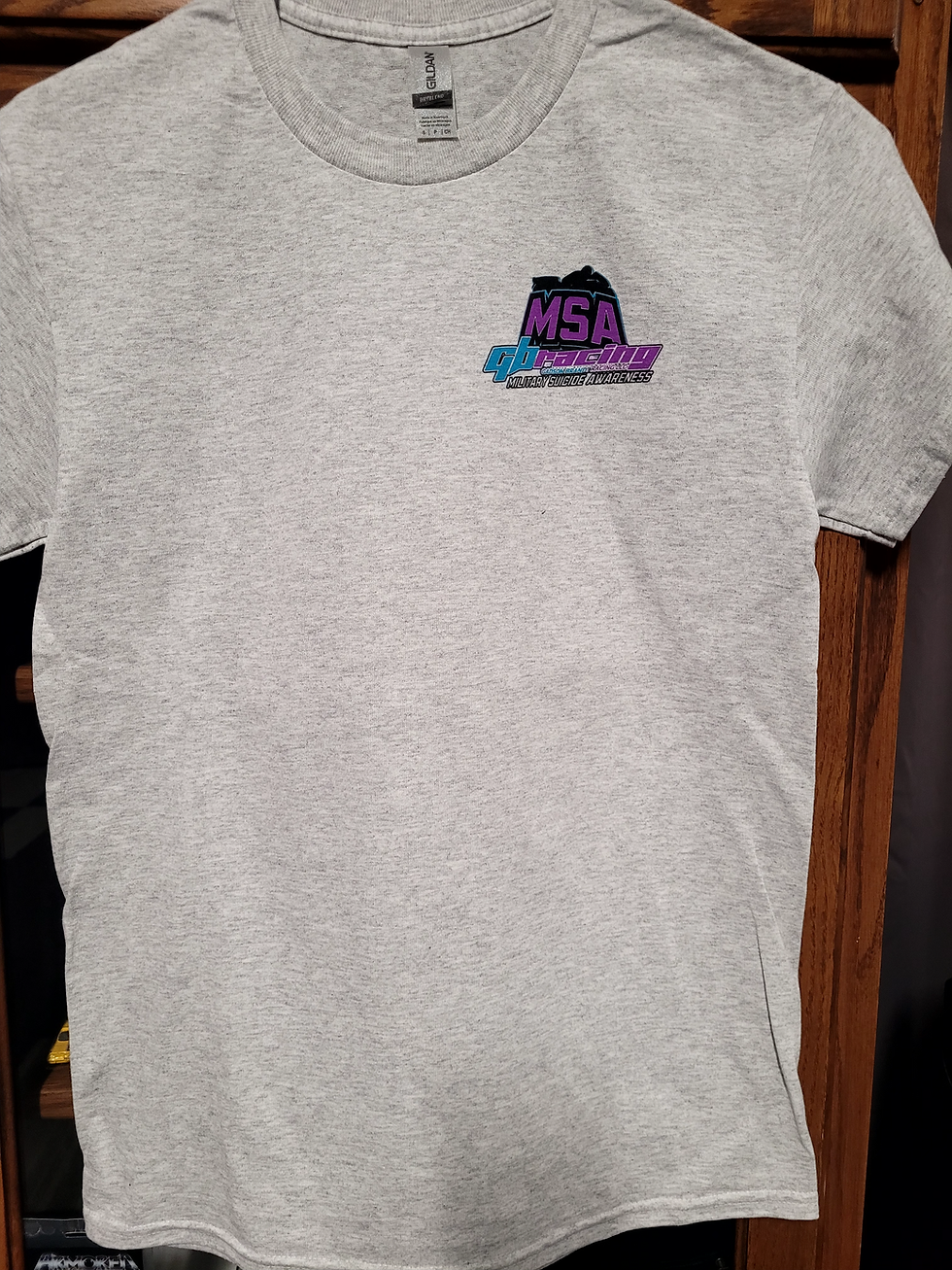 Thumbnail: GB racing MSA military suicide awareness shirts  black/grey