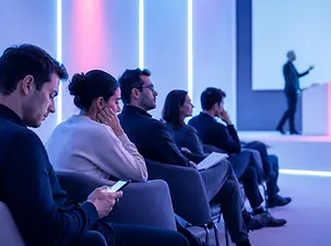 Public qui décroche pendant une conférence trop linéaire