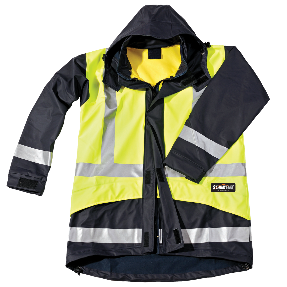 STORM FLEX HI VIS YELLOW & BLUE BIB & BRACE