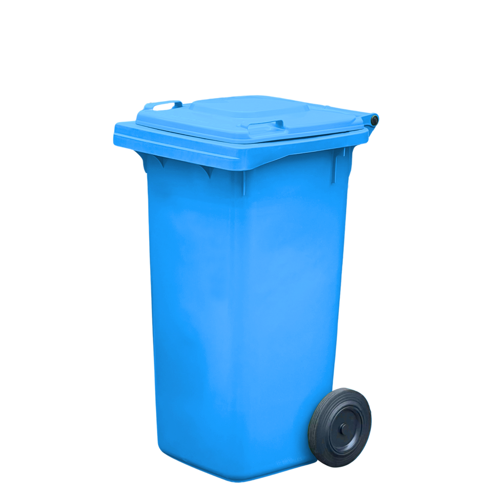120L blue wheelie bin perth