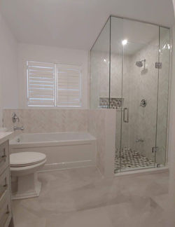 Clean white bathroom