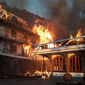 Após mais de 3h, bombeiros controlam incêndio que destruiu hotel na Serra da Mantiqueira