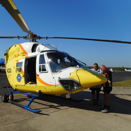 LifeFlight Rescue Helicopter freshly painted by our resurfacing team.