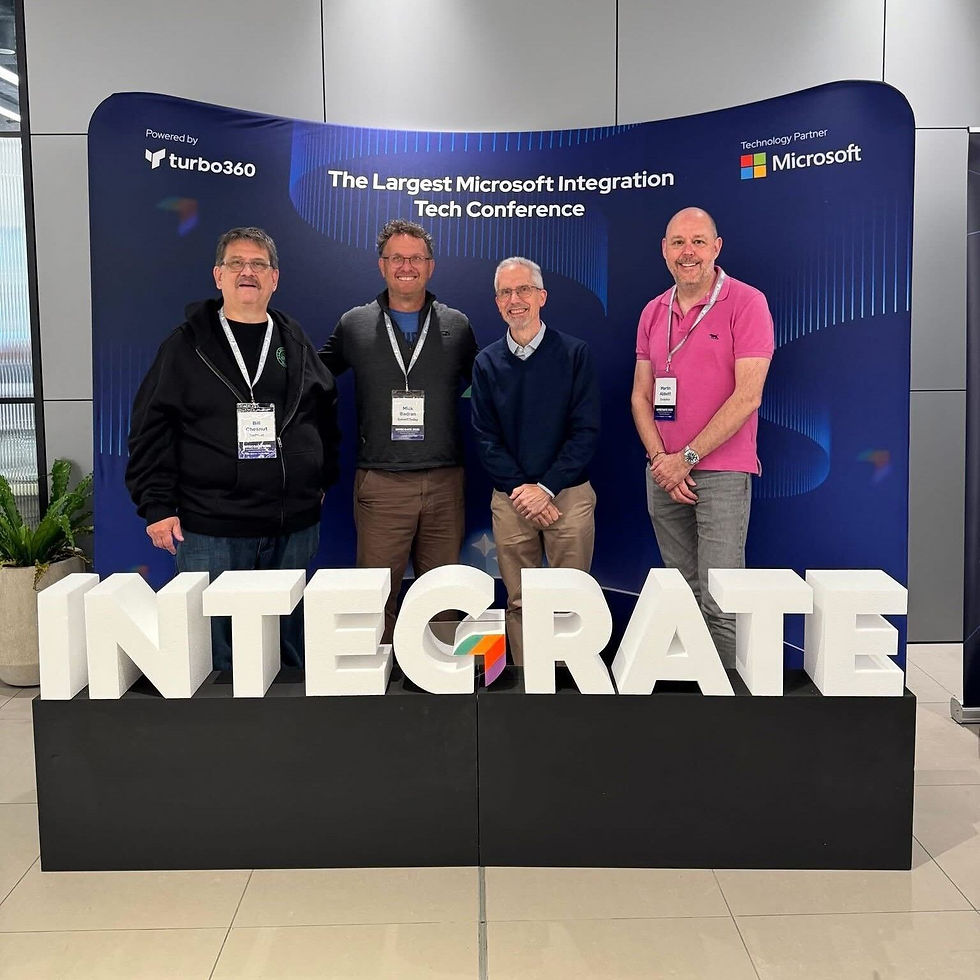22-year MVP Bill Chesnut pictured left at Microsoft Integrate 2025