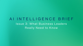 AI Intelligence Report: Issue 3 - July 2025