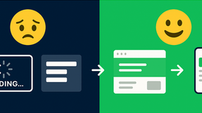 graphic asking with split design showing frustrated versus happy front-end user experiences