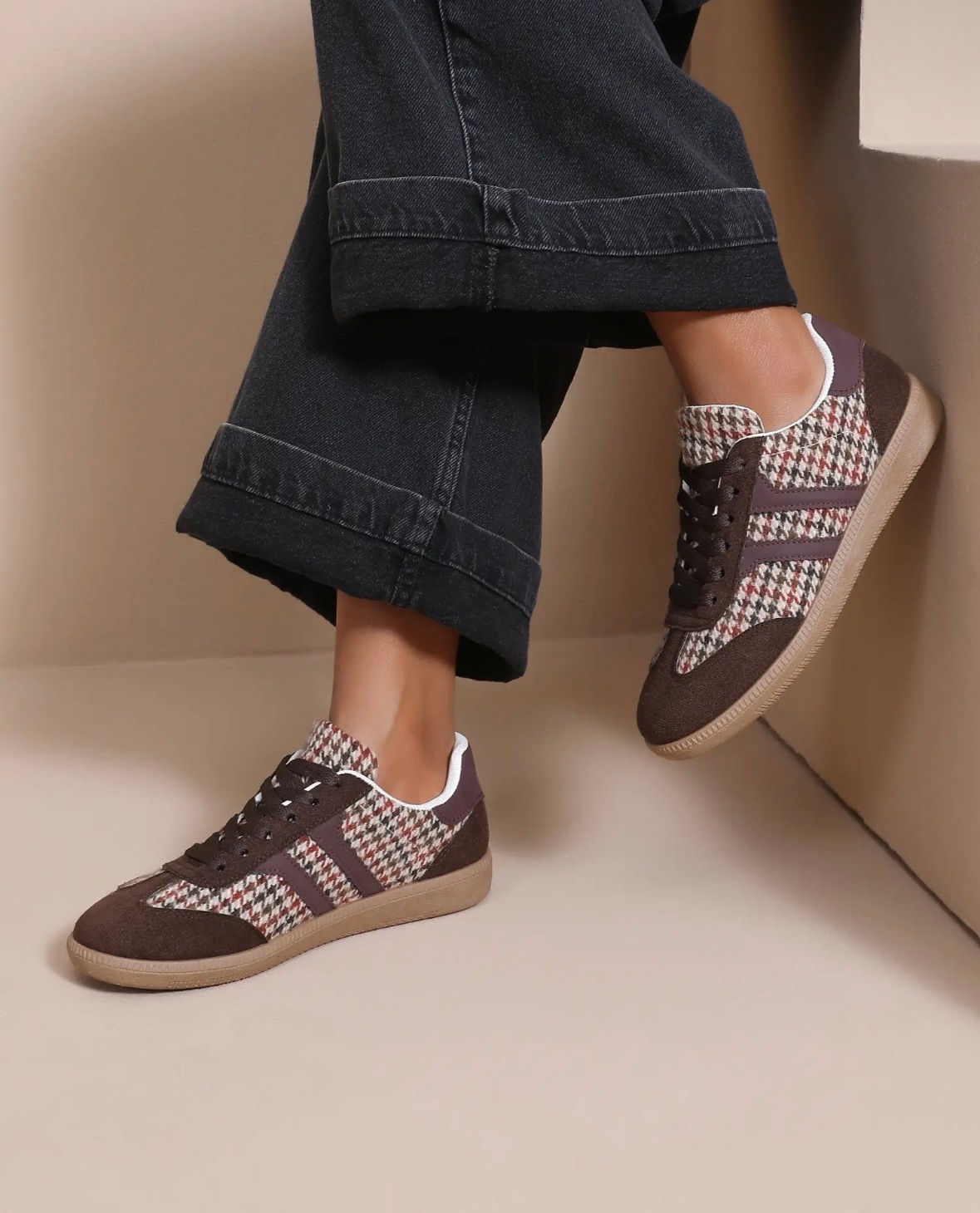 Black Contrast-Toe Ballet Flats