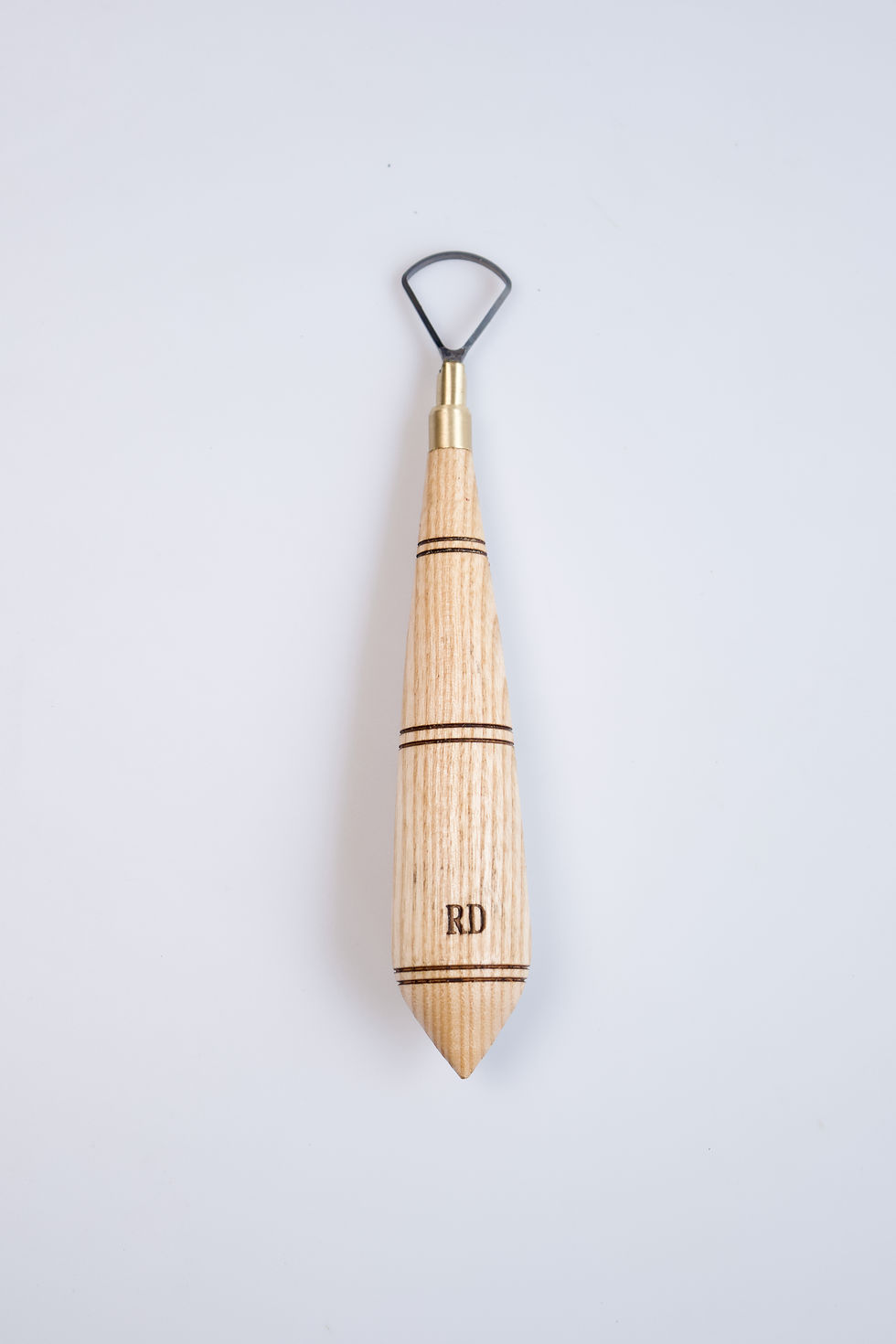 Big Bow Shape Tungsten Carbide Loop Blade Pottery Tool with Maple Wood Handle