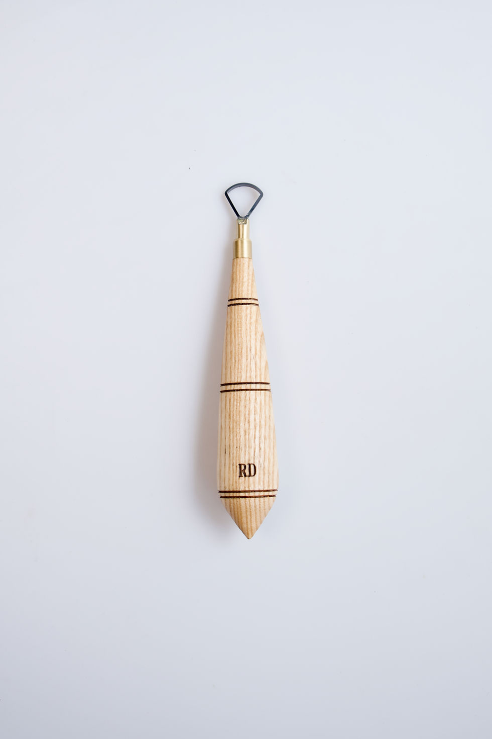 Bow Shape Tungsten Carbide Loop Blade Pottery Tool with Maple Wood Handle