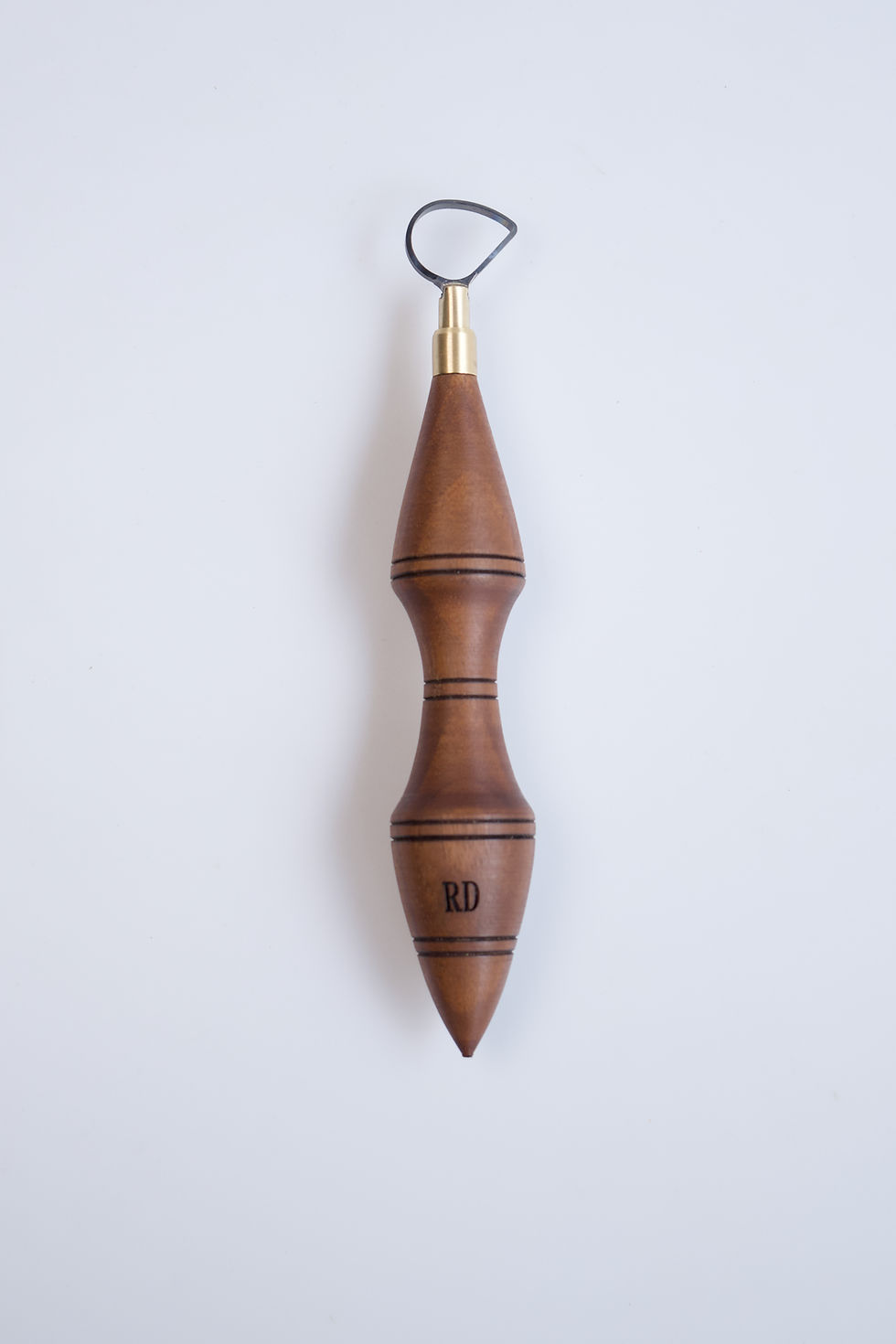 Puffin Shape Tungsten Carbide Loop Blade Pottery Tool with Walnut Wood Handle