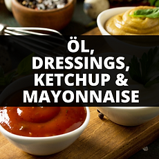 Öl, Dressings, Ketchup & Mayonnaise