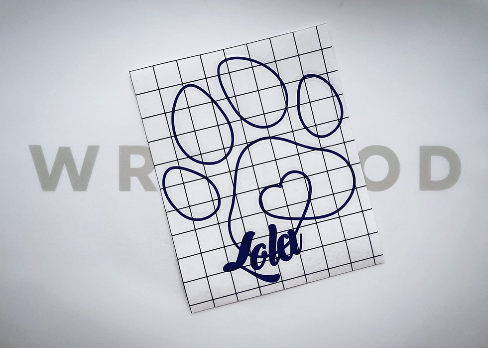 Thumbnail: Customisable Dog/Cat Paw Heart Sticker