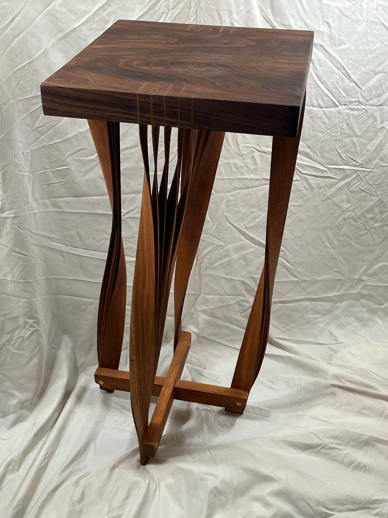 Twisted Legs Tall Accent Table