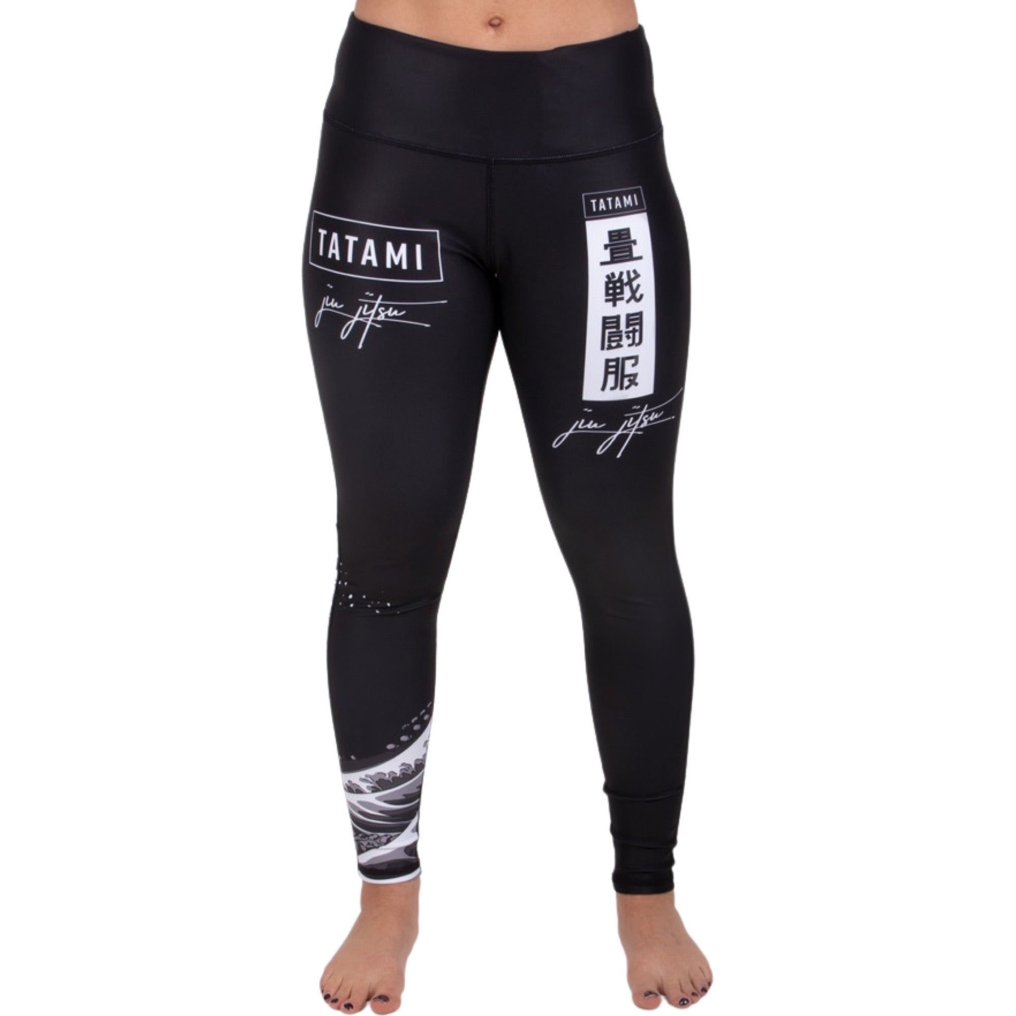 Ladies Kanagawa High Waist Spats - Black