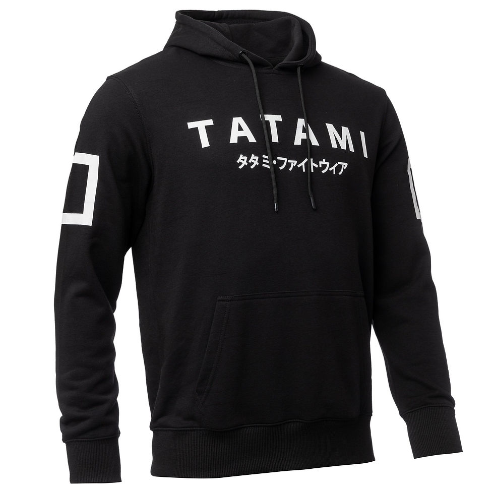Thumbnail: Katakana Tracksuit (Hoodie and Joggers) - Black